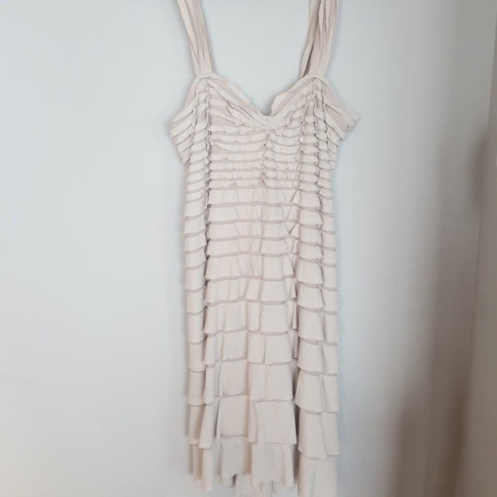 Ribbed tiered dress
